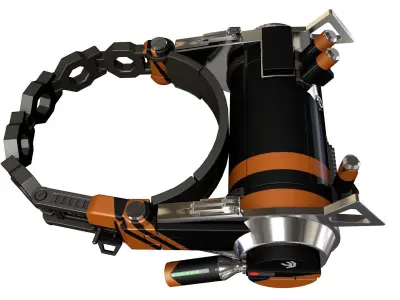 District 9 explosive neckbrace 3D model