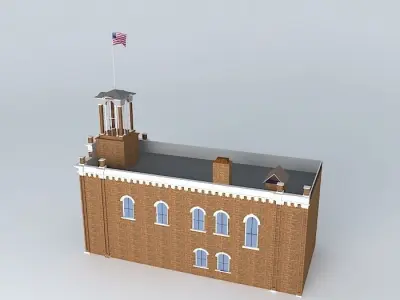 Stn 3  St Paul MN  Historic 1872 Fire Station 3 Free 3D model