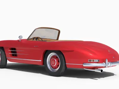 Mercedes Benz 300 SL Roadster Free 3D model