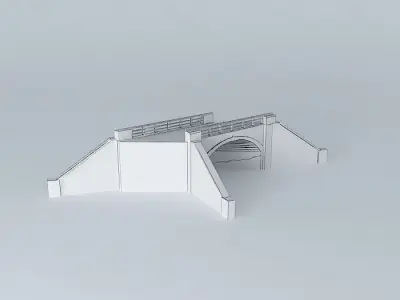 Eco Rail TrackAngle Bridge 3 Dummy Old Steam Days Free 3D model