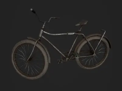 Rusted Bicycle 3D model