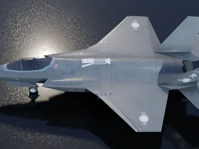 Lockheed Martin F-35 Lightning II Low-poly 3D model by netrunner75