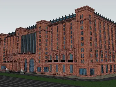 vacation spot-Resort-Fashion Leisure Hotel-0227 3D model