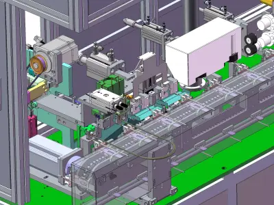 Peeling and weaving to remove cotton thread 3D model