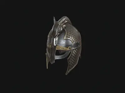 Dragon Helmet Low-poly 3D model
