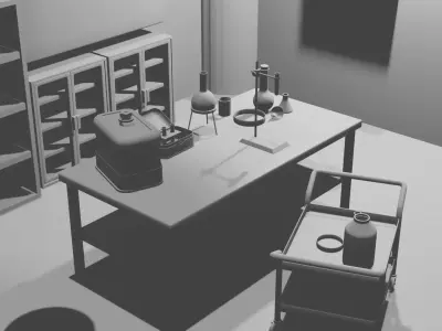 Science Lab  Free 3D model