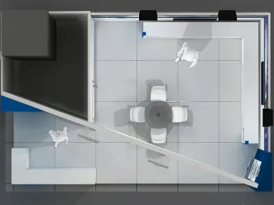 Exhibition Stand - ST0060 3D model