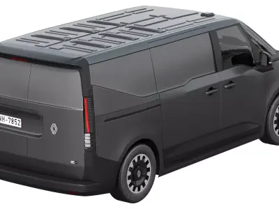 Renault Trafic E-Tech Electric Van 2026 3D model