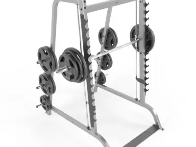 Large set for the gym by Bodysolid 3D model