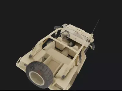 Military Tactical Off-Road Vehicle 3D Model 3D model