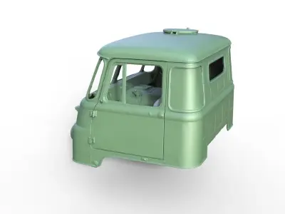 Truck Robur LO GDR NVA 4x4 Cab 3D print model