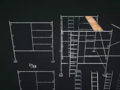 Construction Details Modular Low-poly 3D model