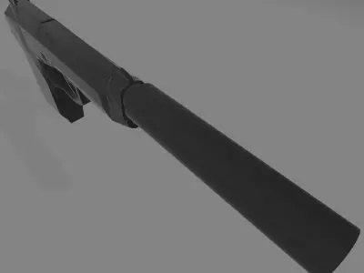 Beretta M9 Silenced Free 3D model