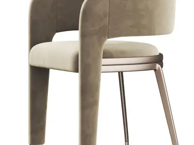 Modern single chair 3D model