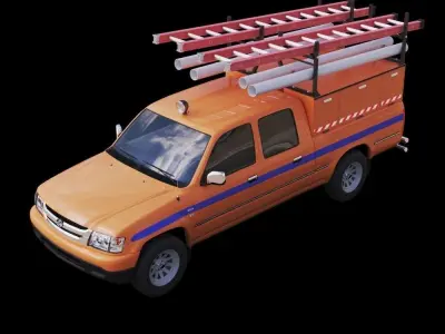 Great Wall Deer Electrician Crew PickUp 3D model