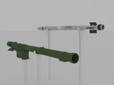 Needle missile 3D model