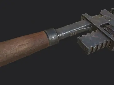 Garage tool Pipe Wrench PBR gameready Low-poly 3D model