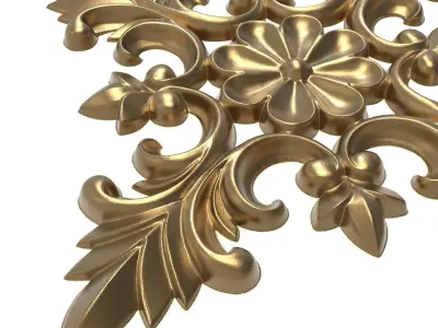 decorative pattern ready for 3D printing 3D model