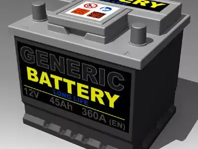Generic Car Battery 3D model