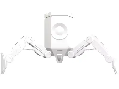 Toon Bot Low-poly 3D model