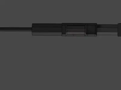 Assault rifle  Free low-poly 3D model