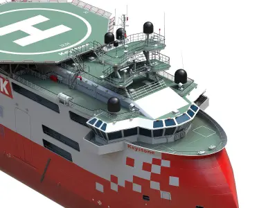 Offshore Construction Vessels OCV 3D model