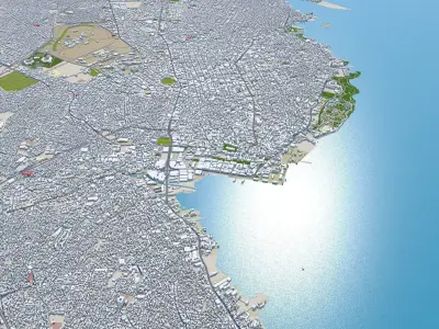Maracaibo Zulia Venezuela 30km Low-poly 3D model