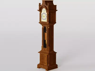Grandfather Clock 3d Model 3D model