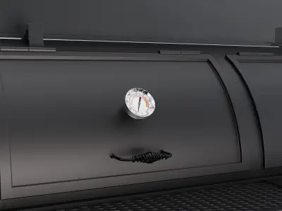 BBQ Smoker Trailer - Gorilla Trailers Low-poly 3D model
