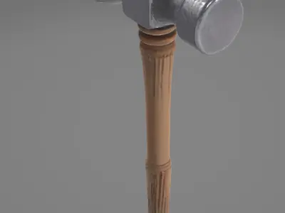 Realistic Hammer - High-Quality 3D Model 3D model