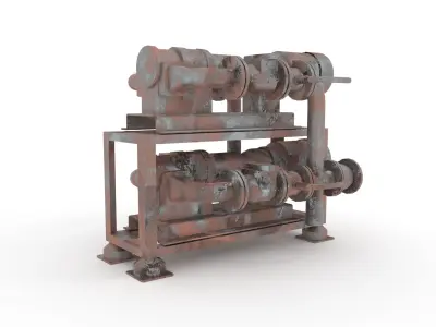 Vacuum station 3D model
