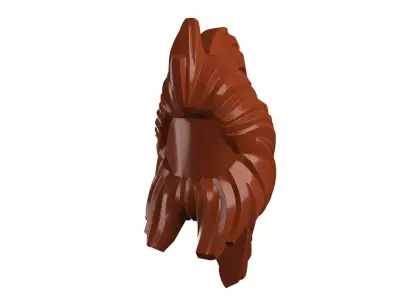 Custom3Dprint Minifigure Accessory - Minifigure Hair S2 - 039 3D print model