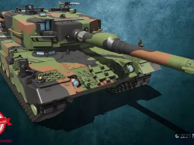 Leopard 2 A4 3D print model