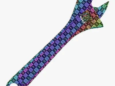 Adjustable Spanner 3D model get