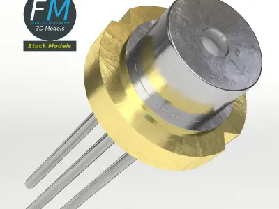 Laser diode 3D model