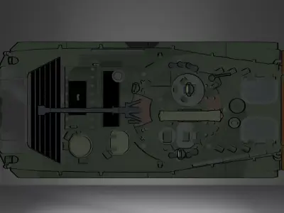 Bmp-2 Low-poly 3D model purchase