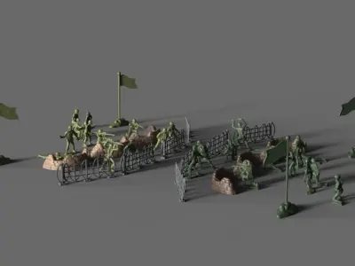 Green Army Miniatures 3D model