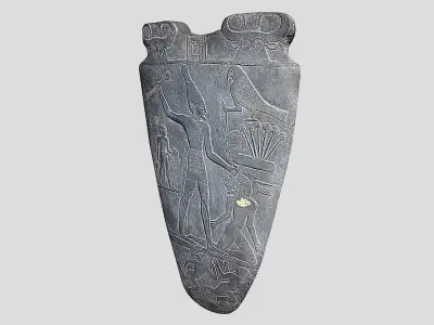 Narmer Palette-ancient egypt Low-poly 3D model