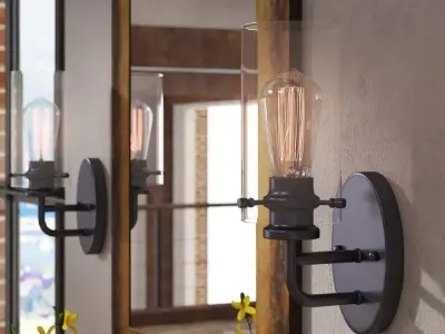 Dayna Light Bath Sconce 3D model