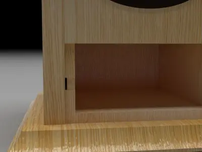 Vintage Coffee Grinder with Coffee Beans 3D model