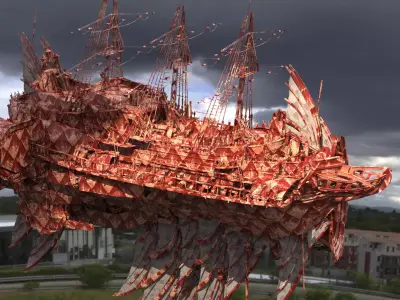 Drake Redbane 2 Ship  3D model