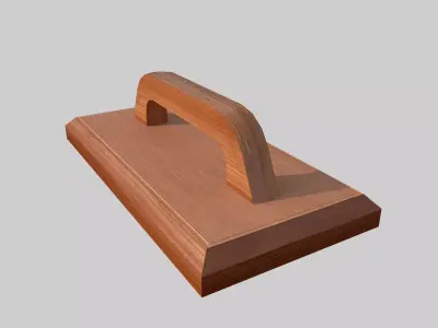 Wooden Hand Float Low-poly 3D model