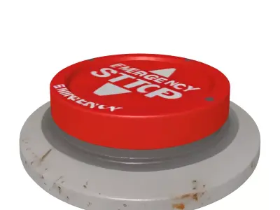 Industrial Emergency Stop Button 3D model purchase