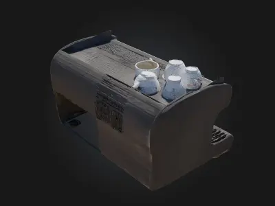 Espresso Machine Elegance  Brewed to Perfection with Vintage  3D model