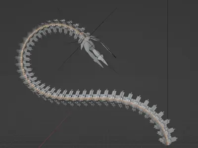 Robotic Tentacle Arm Free 3D model