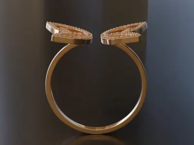 Butterfly Ring 3D print model
