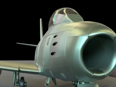 Pakistan Cyber Jet Low-poly 3D model