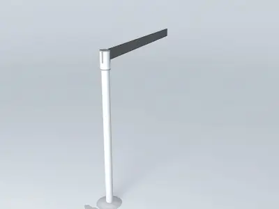 S pole with stripe Free 3D model