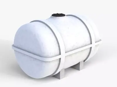 Plastic Water Tank Low-poly 3D model buy
