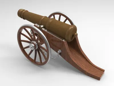 cannon 3D model